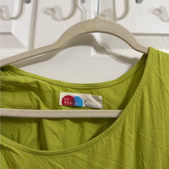 Free People Beach FP Sleeveless Lime Green Maxi Tank Dress - Picture 3 of 8